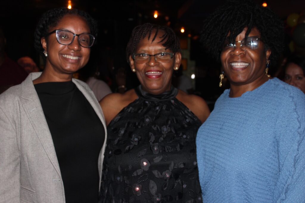 From left: Hon. Inga O'Neale, Marilyn Sanders and Hon. Robin Sheares. Brooklyn Eagle photo by Mario Belluomo