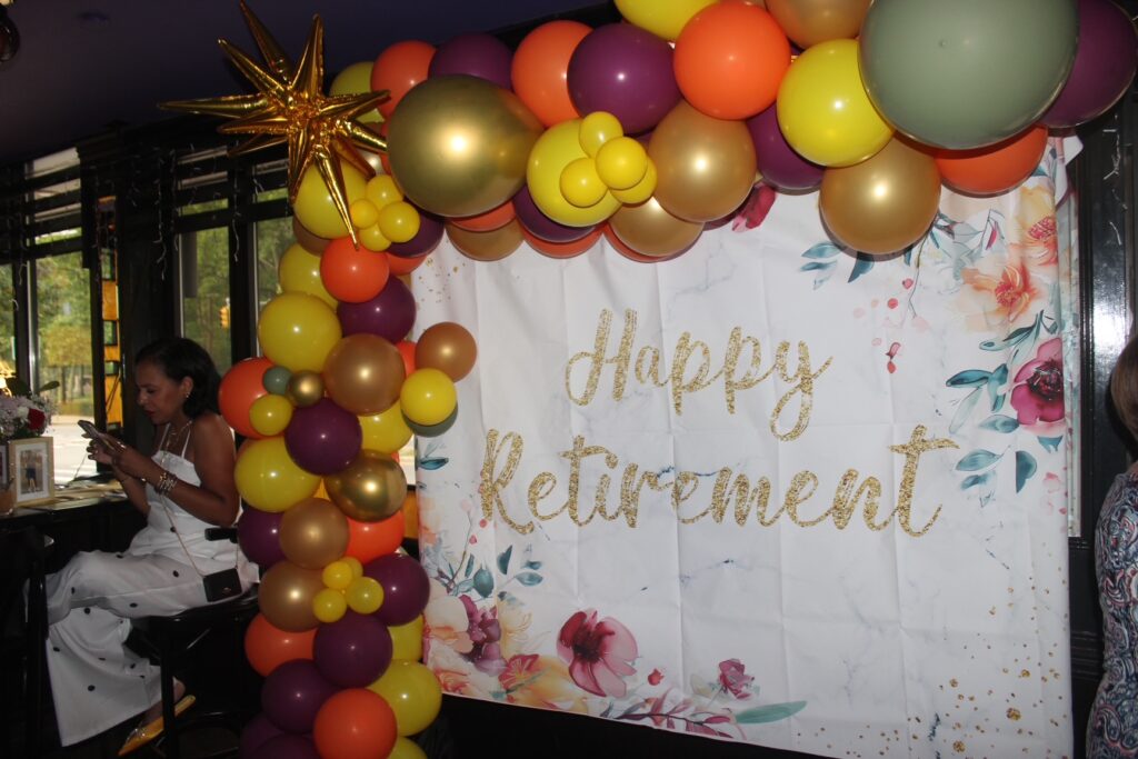 Happy retirement, Marilyn Sanders — 25 years on the job. Brooklyn Eagle photo by Mario Belluomo