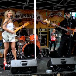 Cat Nip rocking out on stage. Photo by Arthur DeGaeta