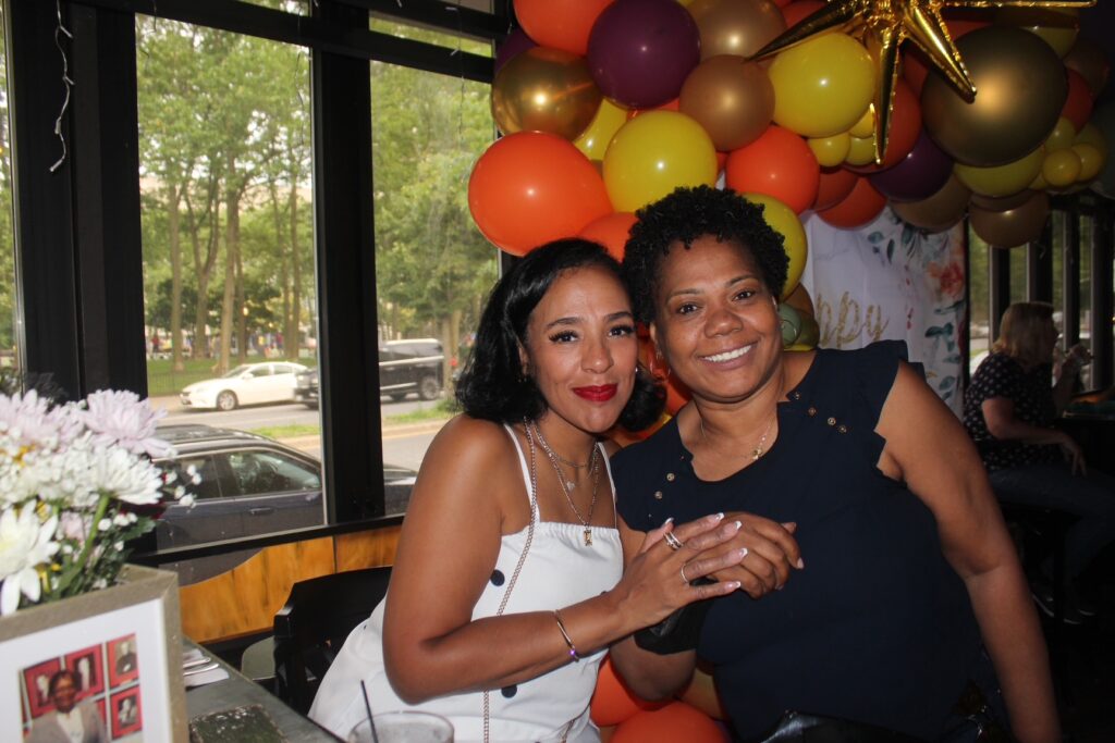 Jisselle Askins, left, alongside Vanessa Madison. Brooklyn Eagle photo by Mario Belluomo