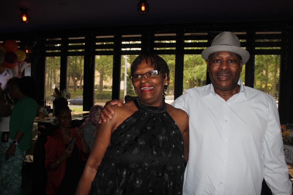 Marilyn Sanders alongside Mitchell Sanders. Brooklyn Eagle photo by Mario Belluomo