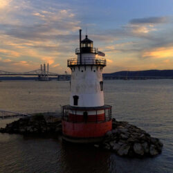 The Sleepy Hollow Lighthouse at Kingsland Point Park sits on the Hudson River at sunset, July 26, 2017, in Sleepy Hollow, N.Y. AP Photo/Julie Jacobson, File