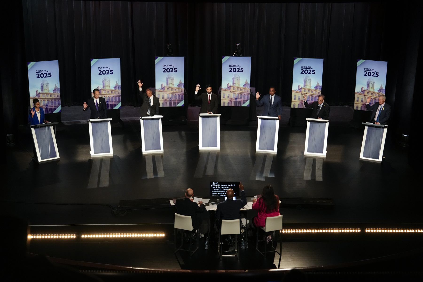 The New York City Democratic Mayoral Primary Debate at the John Jay College of Criminal Justice in the Gerald W. Lynch Theater on Thursday, June 12, 2025 in New York City. Vincent Alban/The New York Times via AP, Pool