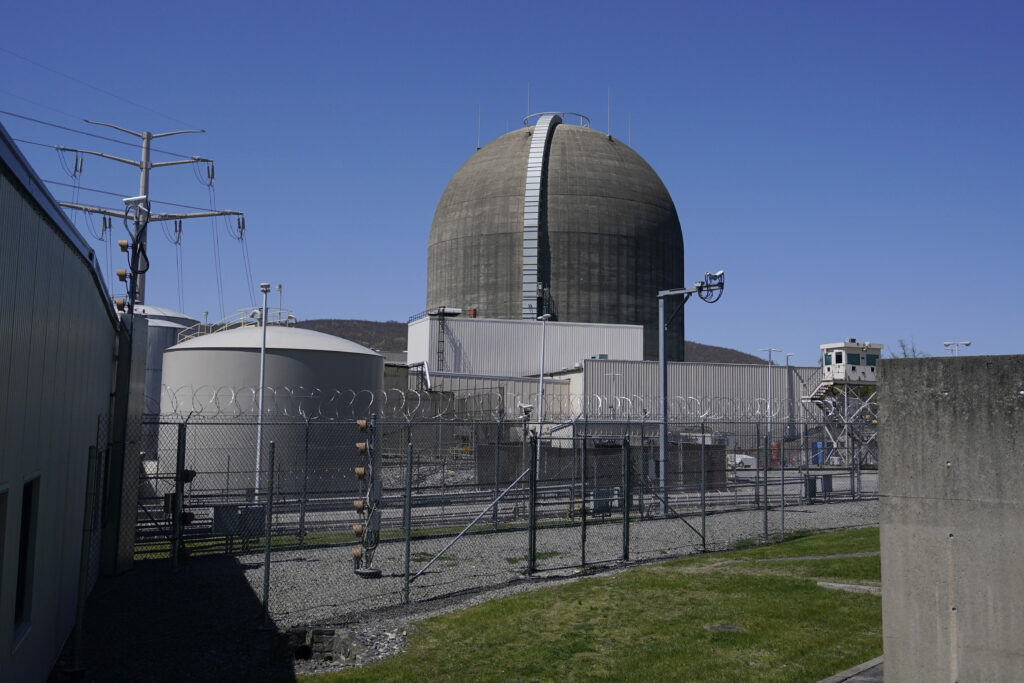 The Unit 2 reactor at Indian Point Energy Center in Buchanan, N.Y., is seen, April 26, 2021, almost one year after it was shut down. AP Photo/Seth Wenig, File