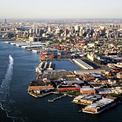 The 122-acre Brooklyn Marine Terminal Project area. Photo: NYCEDC