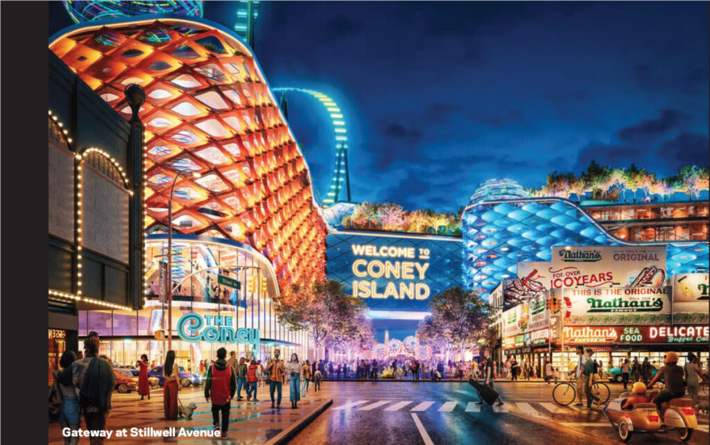 The team behind "The Coney" and supporters say the project will bring much needed jobs to Coney Island. Rendering courtesy of The Coney