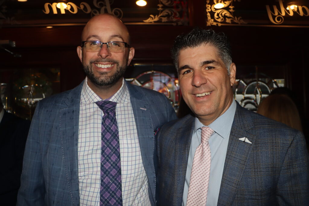 Adam Kalish, Esq., left, alongside Dominic Famulari, Esq. Brooklyn Eagle Photo by Mario Belluomo