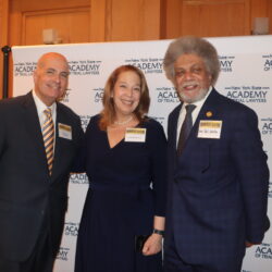 From left: Hon. Carl Landicino, Andrea Bonina, Esq., and Hon. Paul Wooten. Brooklyn Eagle photo by Mario Belluomo