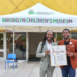 ‘Receiving a proclamation on behalf of NYC Public Advocate Jumaane Williams.’ Photo: Alycia Kravitz