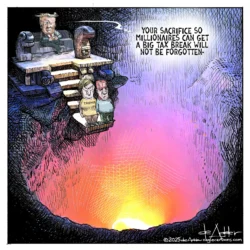 Trump Sacrifices MAGA Supporters for Tax Cut by Michael De Adder