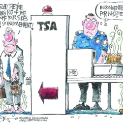TSA Ends Shoe Removal by John Darkow