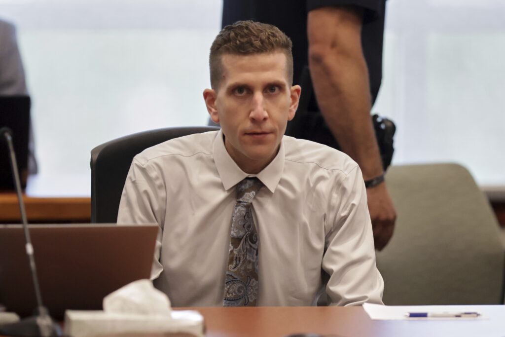 Bryan Kohberger, charged in the murders of four University of Idaho students, appears at the Ada County Courthouse, Wednesday, July 2, 2025, in Boise, Idaho.