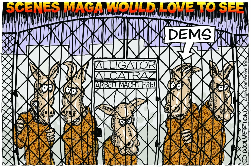 Democrats Sent to Alligator Alcatraz by Monte Wolverton