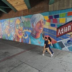 The artwork on display. Photo courtey of the Atlantic Avenue BID