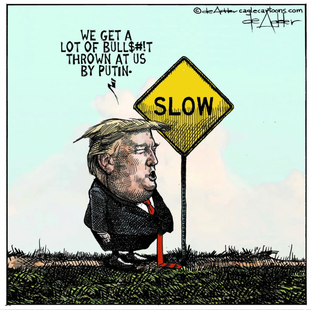 Trump Thinks Putin Is Bullshit by Michael De Adder