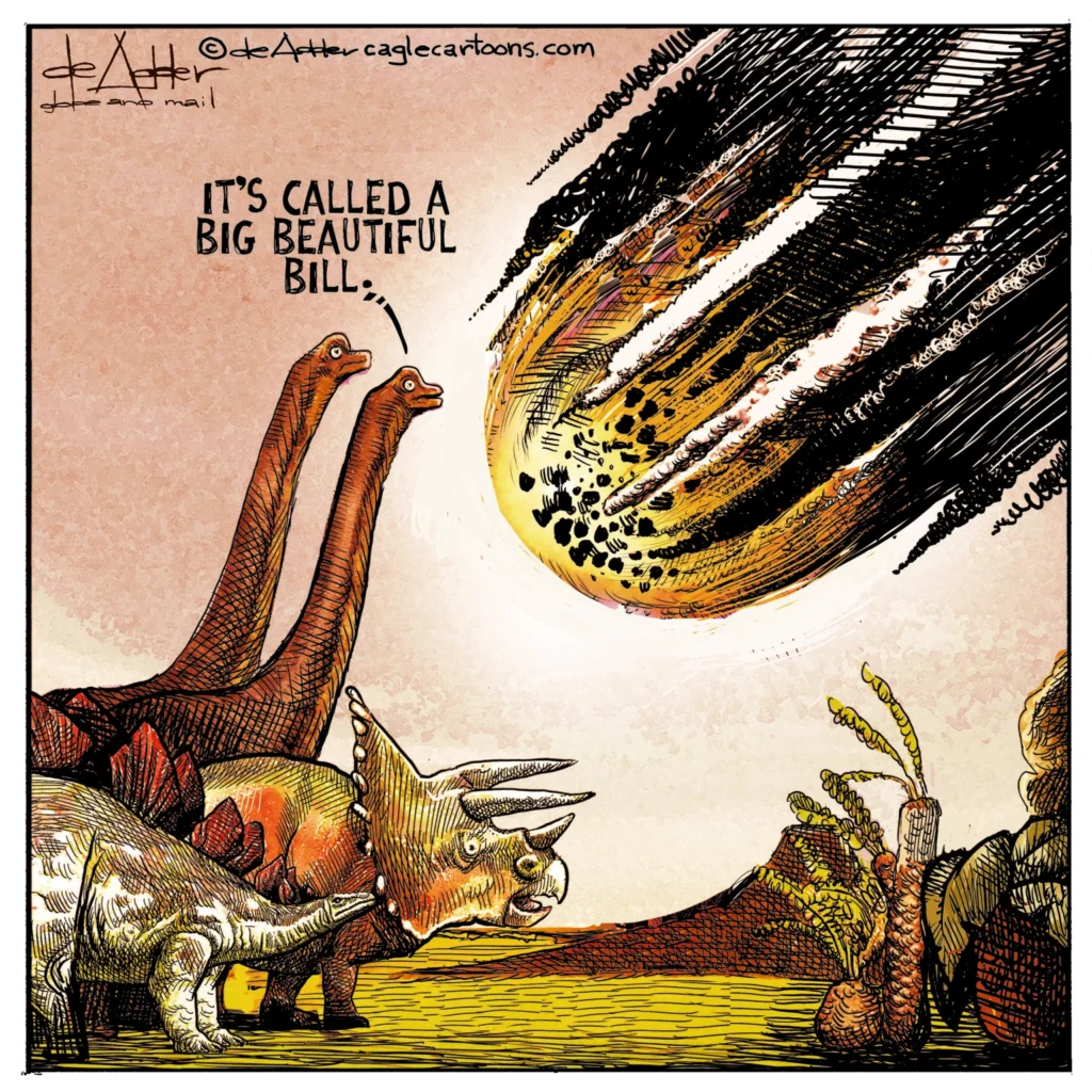 An Asteroid Is Called the Big Beautiful Bill by Michael De Adder