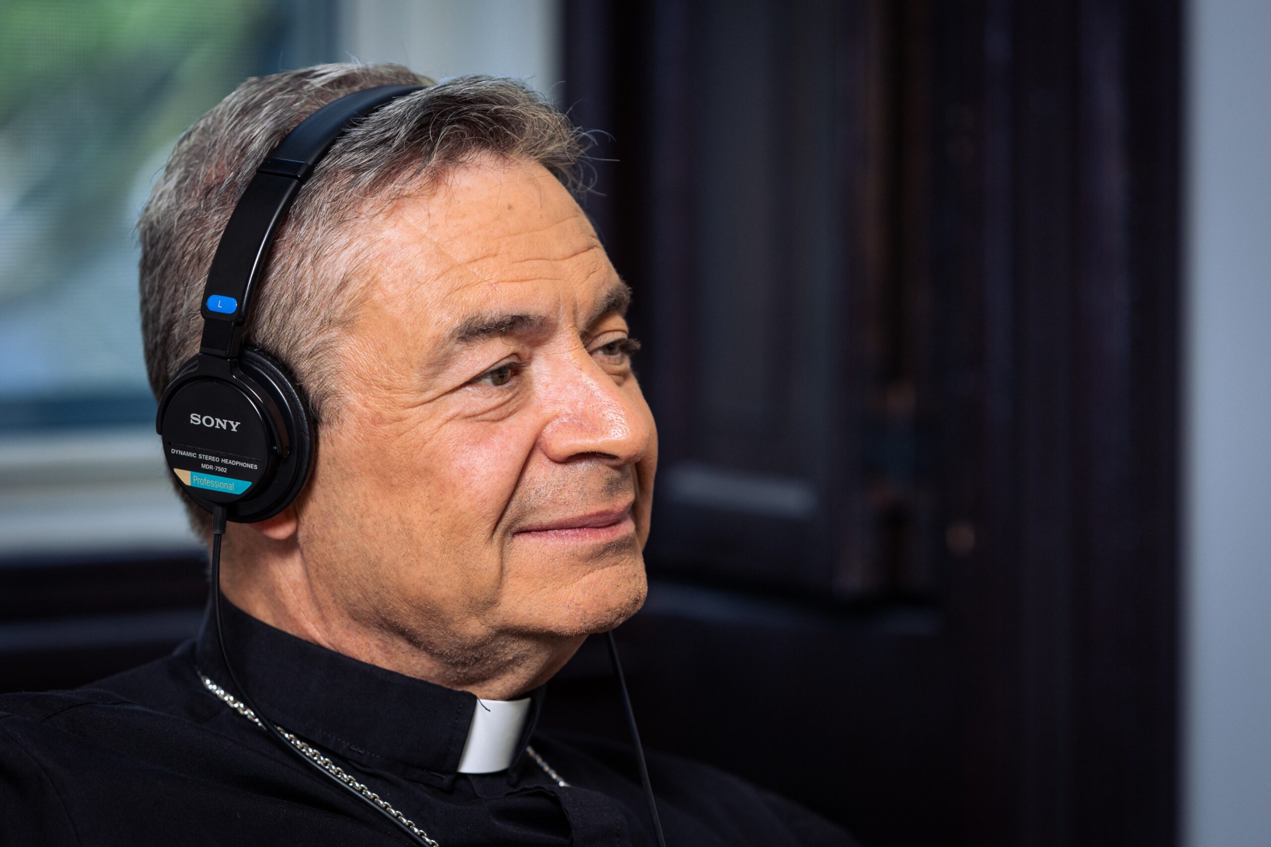 Brooklyn Diocesan Bishop Robert J. Brennan pictured when he first launched his podcast, “Big City Catholics,” in October 2022 File Photo courtesy of DeSales Media