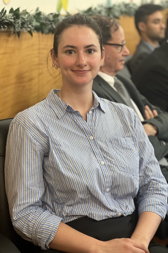 Liakas Law intern Ainsley Garipoli. Brooklyn Eagle photo by Wayne Daren Schneiderman