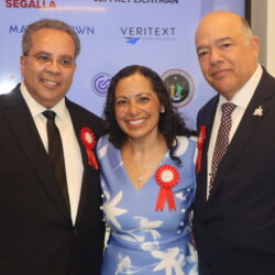 From left: Carlos Ortiz, Esq.; Hon. Joanne Quinones; and Hon. Francois Rivera. Brooklyn Eagle photo by Mario Belluomo