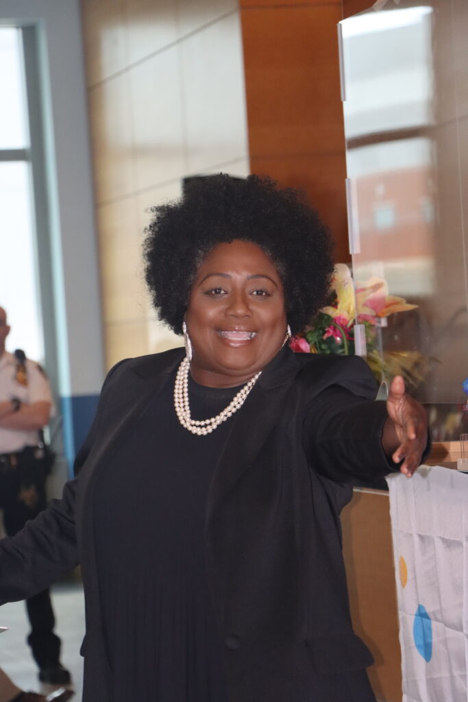 Honoree Professor Renée Cummings. Brooklyn Eagle photo by Mario Belluomo