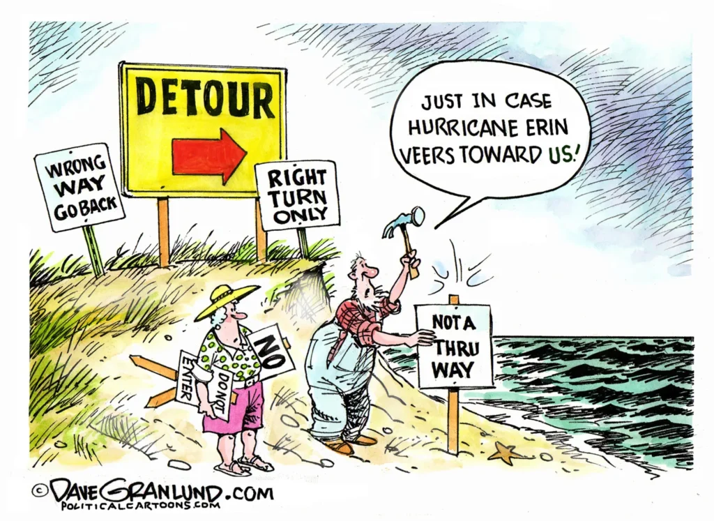 Hurricane Erin by Dave Granlund