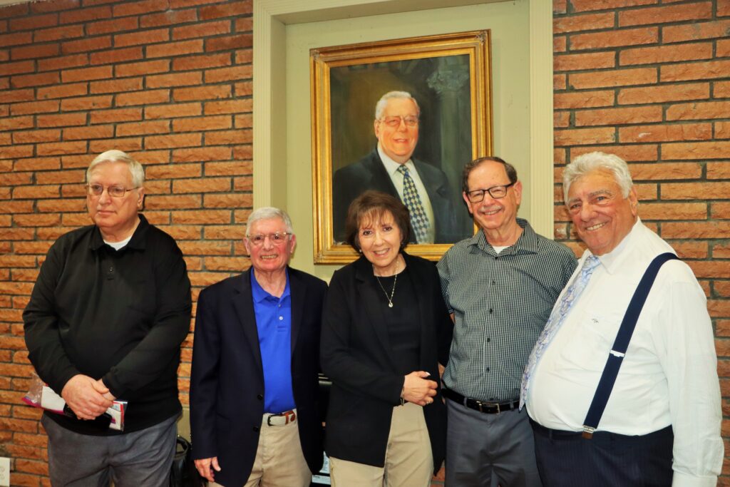 From left: Alan Maisel, Hon. William Mastro, Sue Ann Partnow, Hon. Mark Partnow and Frank Seddio. Photo by Mario Belluomo