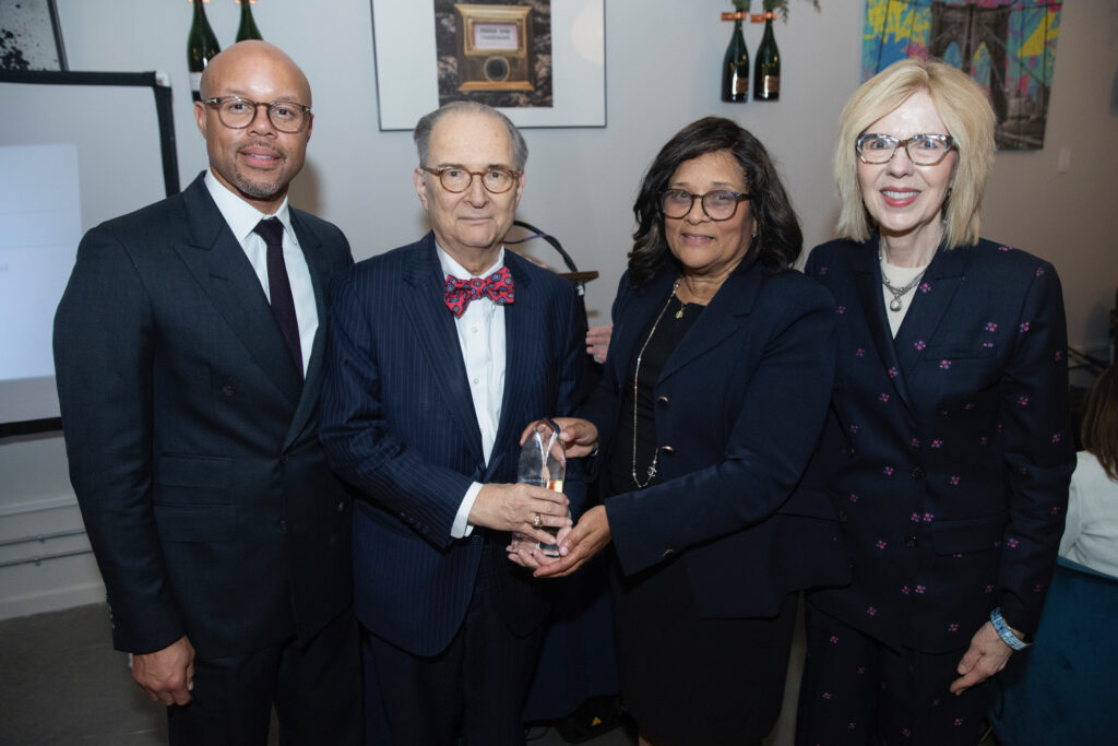 From left: Anthony Vaughn Jr., Judge Barry Kamins, Judge Cheryl Chambers and Judge Margaret Finerty. Brooklyn Eagle photo by John McCarten