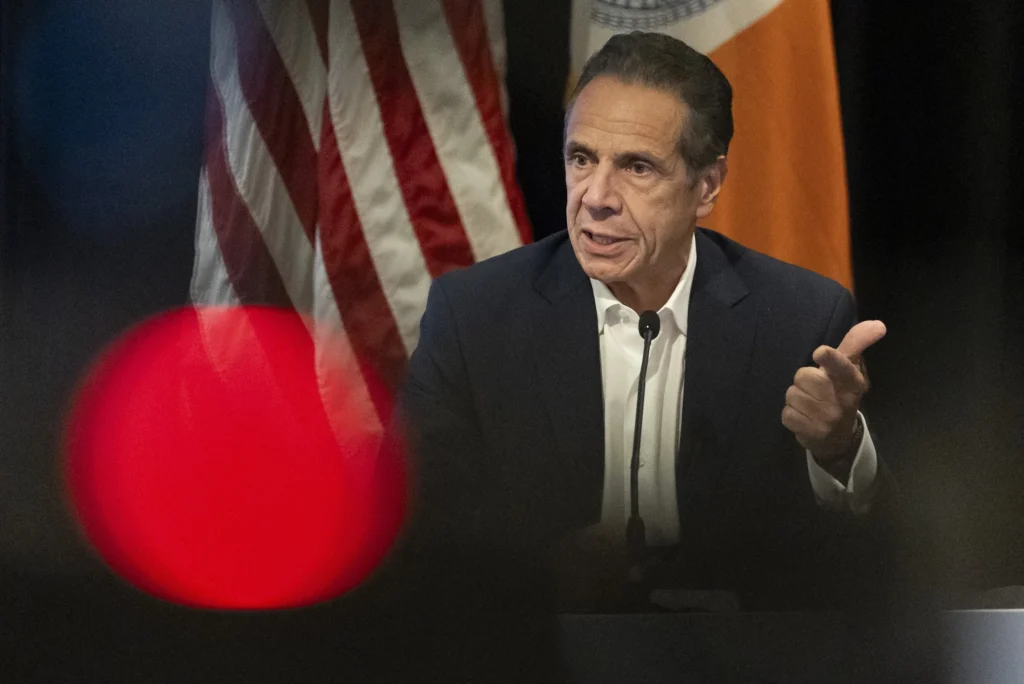 Former Governor Andrew Cuomo said on Wednesday that he would keep Rikers Island open and abandon the city’s borough-based jail plan if elected. Photo: Yuki Iwamura/AP