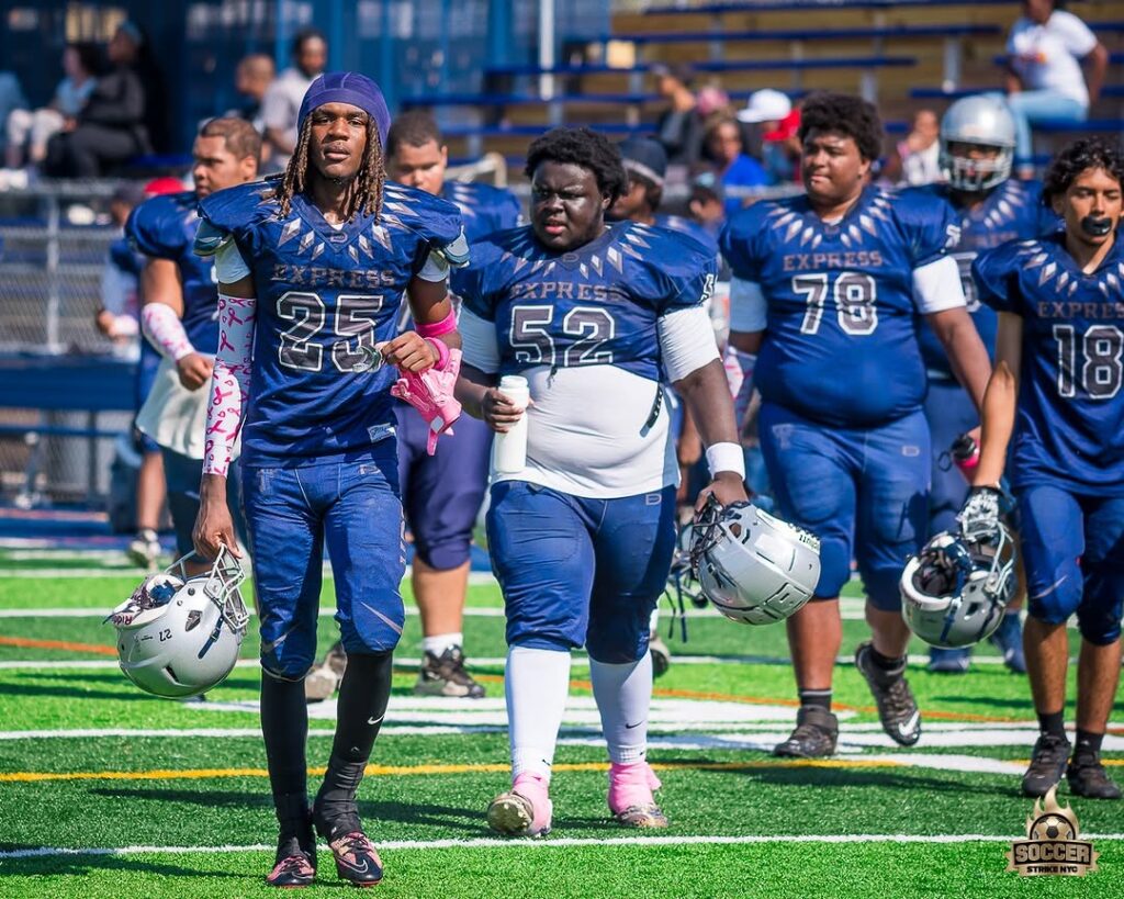 Transit Tech football players. Photo courtesy of Transit Tech High School