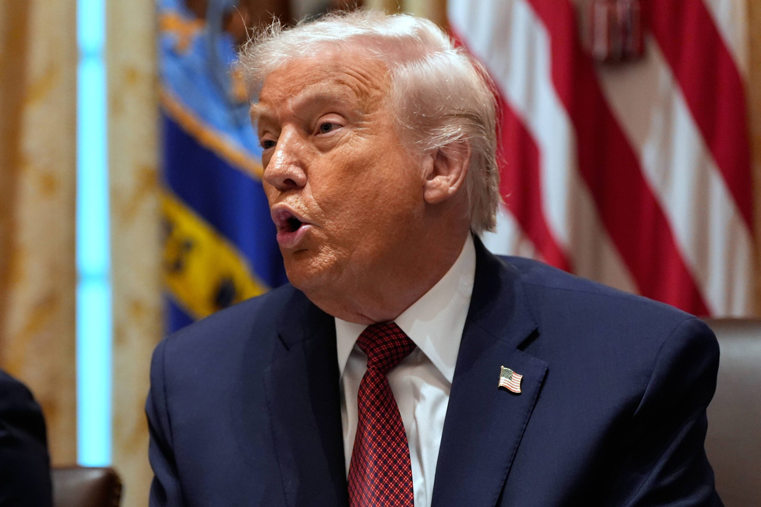 President Donald Trump speaks during a roundtable on farm subsidies in the Cabinet Room of the White House, Monday, Dec. 8, 2025, in Washington. Photo: Alex Brandon/AP