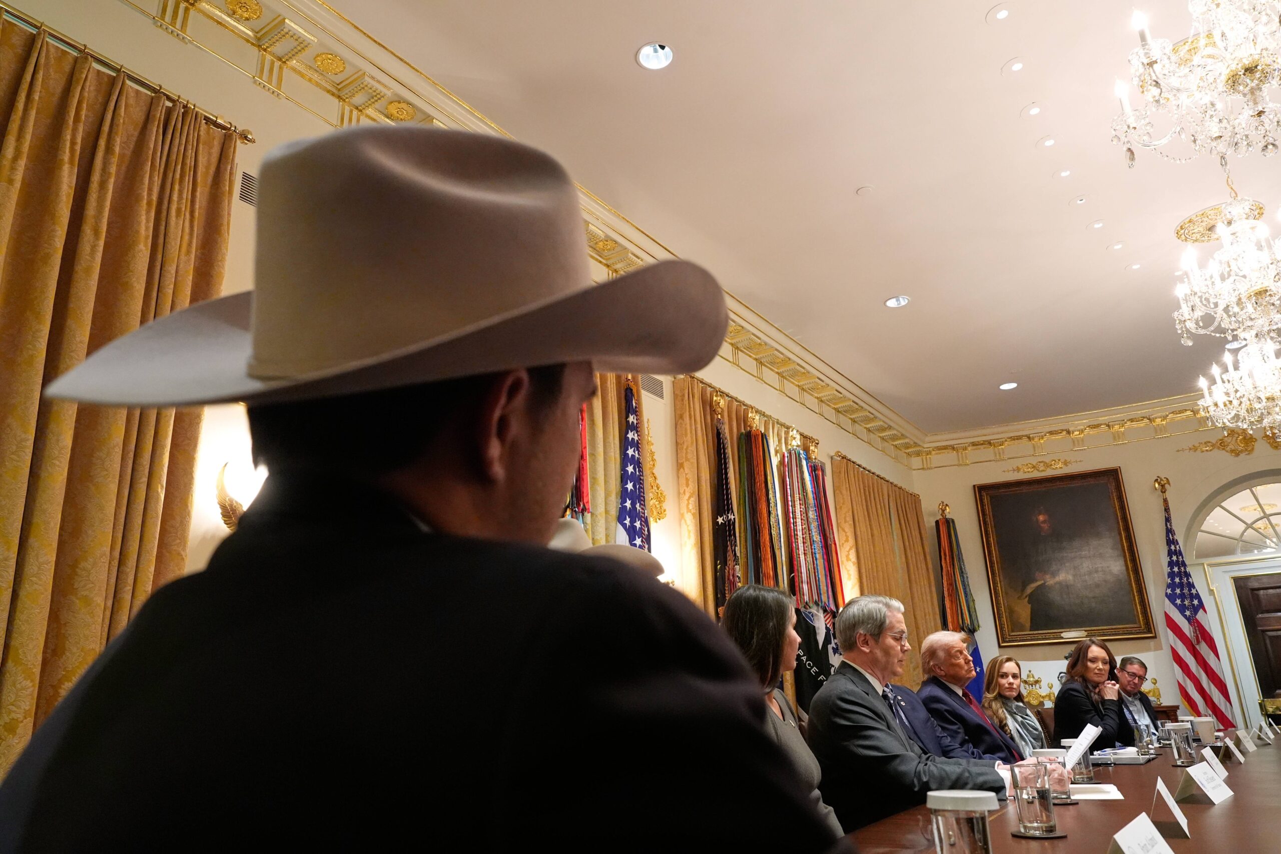 President Donald Trump speaks during a roundtable on farm subsidies in the Cabinet Room of the White House, Monday, Dec. 8, 2025, in Washington. Photo: Alex Brandon/AP
