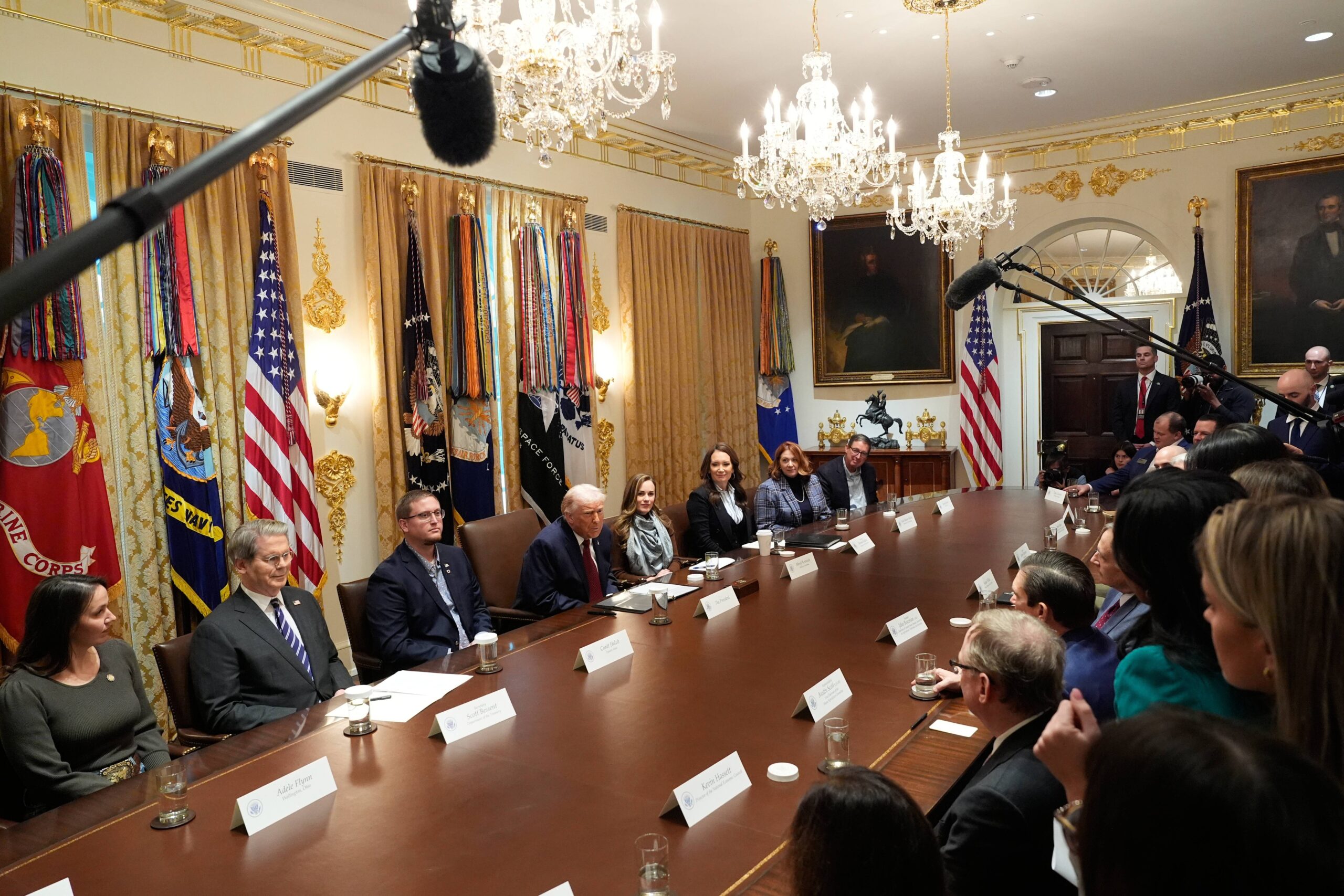 President Donald Trump speaks during a roundtable on farm subsidies in the Cabinet Room of the White House, Monday, Dec. 8, 2025, in Washington. Photo: Alex Brandon/AP