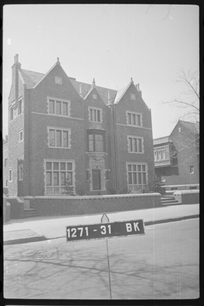 The building at 770 Eastern Parkway was once a medical facility. It is pictured in the early 1940s, around the time the nascent Chabad-Lubavitch movement acquired the structure. Photo courtesy Municipal Archives, City of New York