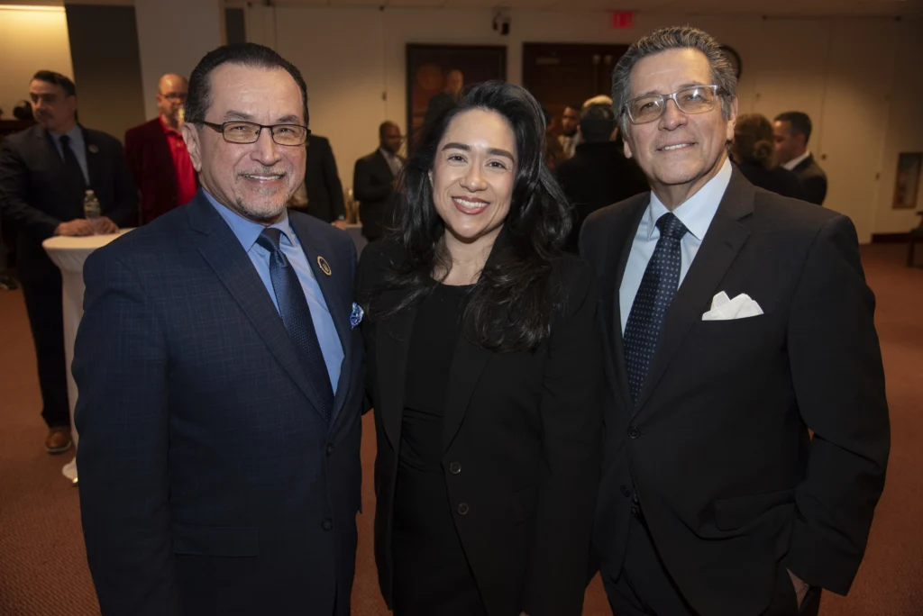 Jose L. Orengo, Lillian Zepeda and Ricardo E. Oquendo. Brooklyn Eagle Photo by John McCarten
