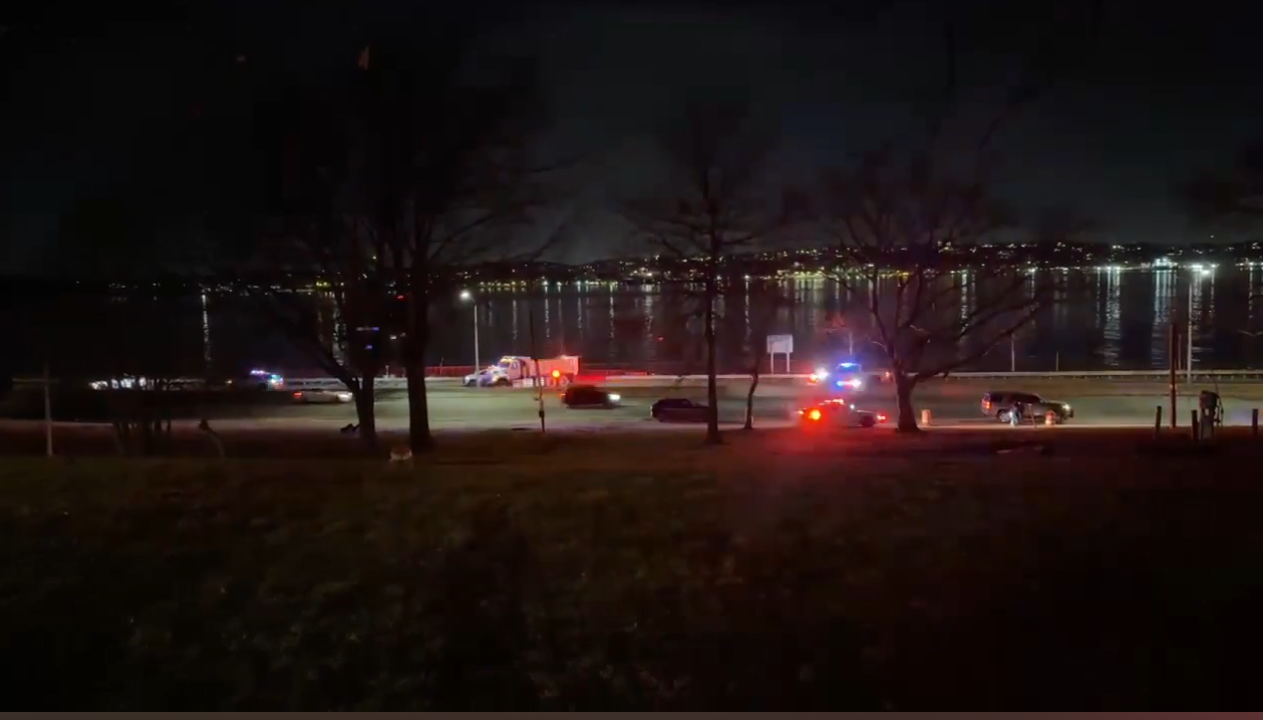 Passenger Rami Elsuwi, 43, was killed after trying to exit a vehicle through a window and hitting a guardrail. Image via Citizen App