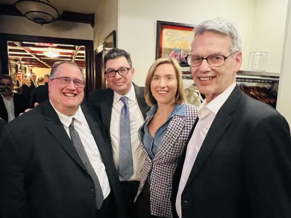 From left: Hon. Brian Gotlieb, Paul Nuccio, Hon. Alexis Riley and Hon. Lawrence Knipel. Photo: Wayne Daren Schneiderman/Brooklyn Eagle
