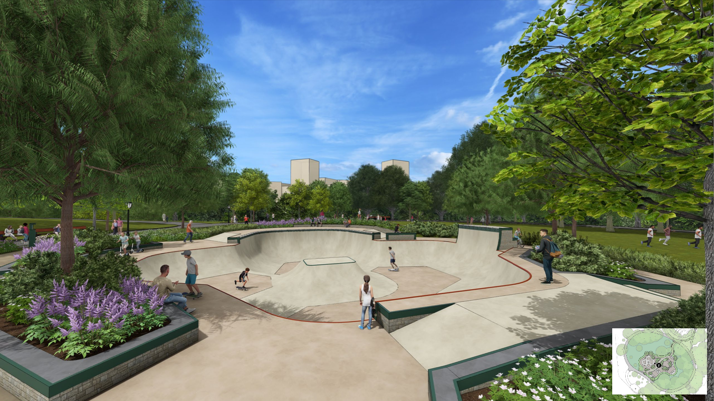 Skateboard Park renderings. Photo: NYC Parks Department