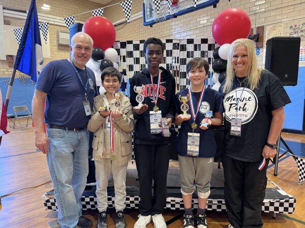 Winners from the Pinewood race were awarded trophies and medals. Photo: Arthur De Gaeta/Brooklyn Eagle