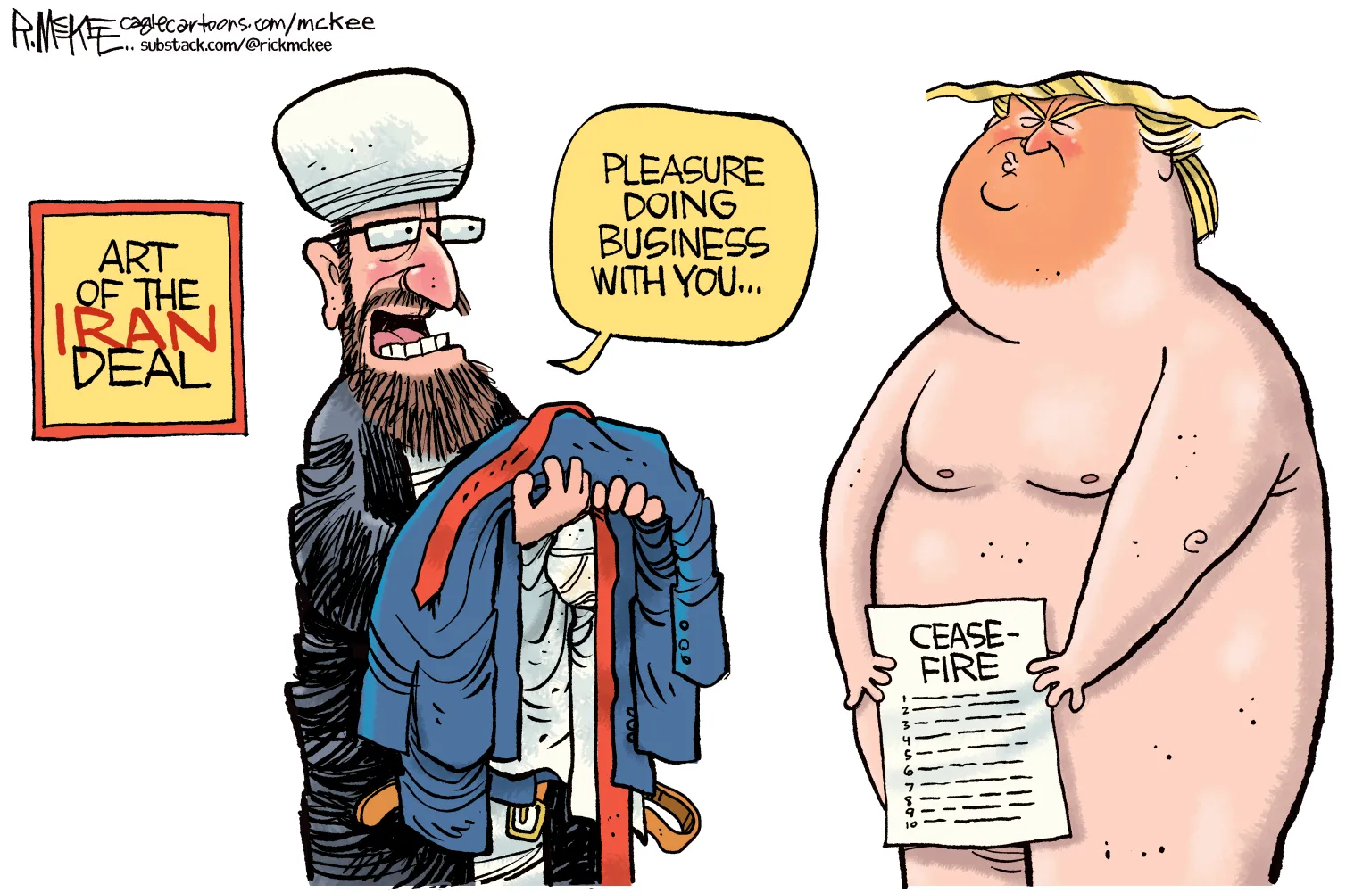 Art of the Iran Deal by Rick McKee