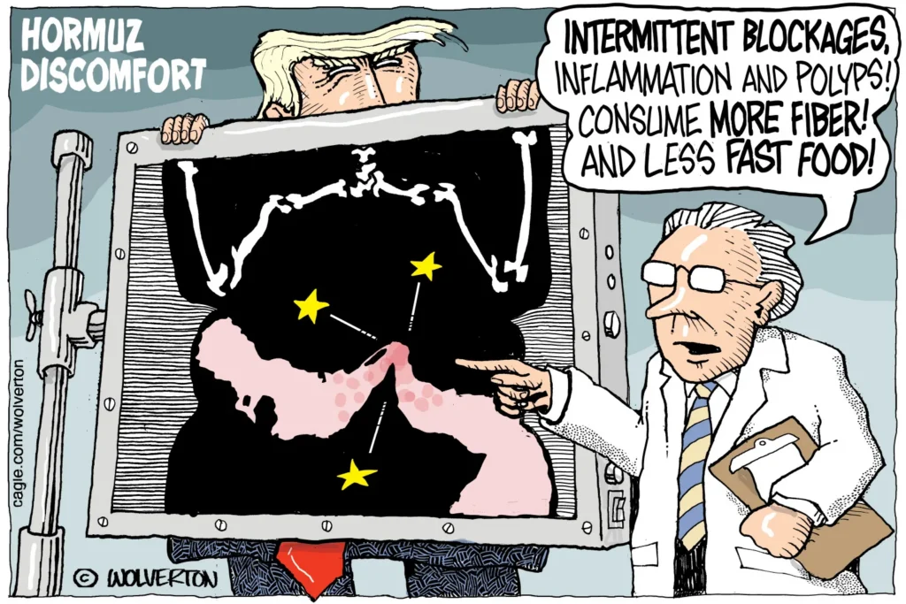 Doctor Diagnoses Trump Hormuz Blockage by Monte Wolverton