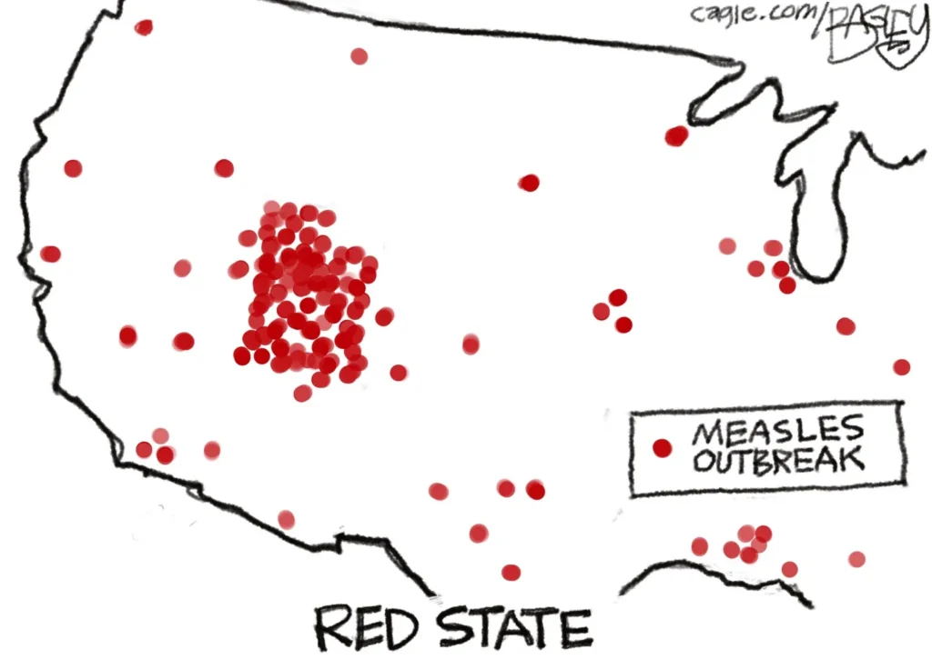 Utah Measles Outbreak by Pat Bagley