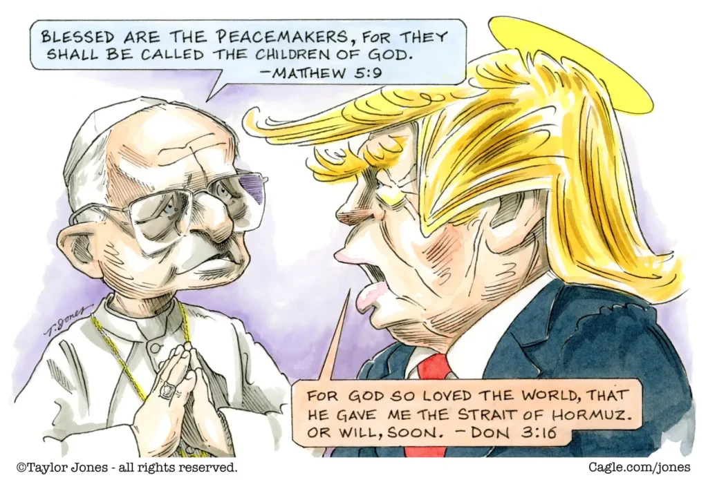 Pope Leo and Donald Trump by Taylor Jones