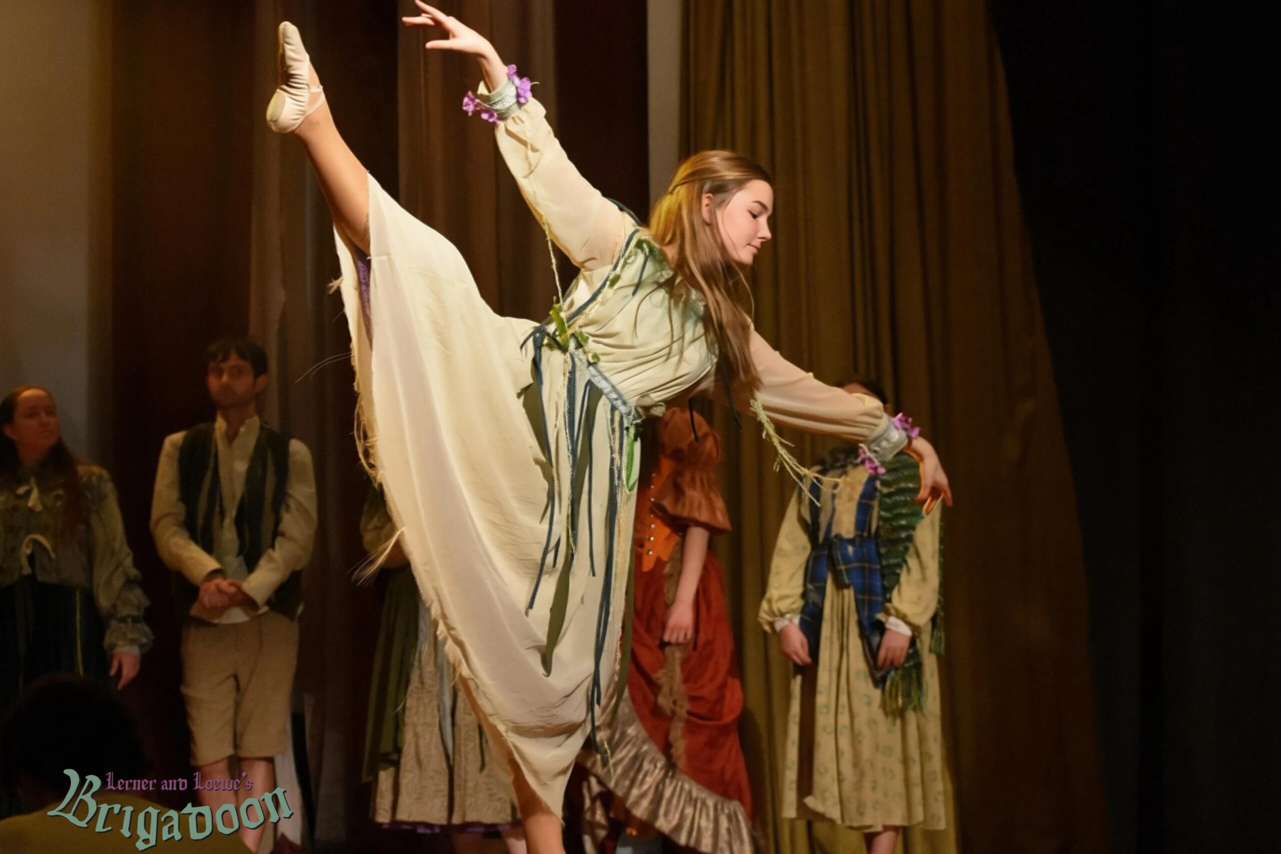 Actors rehearse for Narrows Community Theater’s latest production “‘Brigadoon” at the theater on Fort Hamilton. Photo: Narrows Community Theater