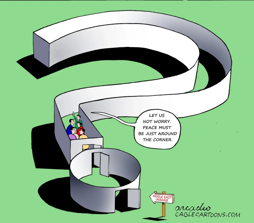 Peace Is Being Sought in a Sea of Doubts by Arcadio Esquivel