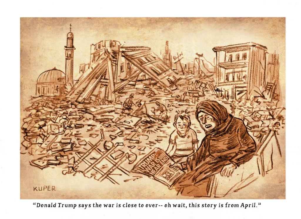 Trump's Iran War and Lies, Continue by Peter Kuper