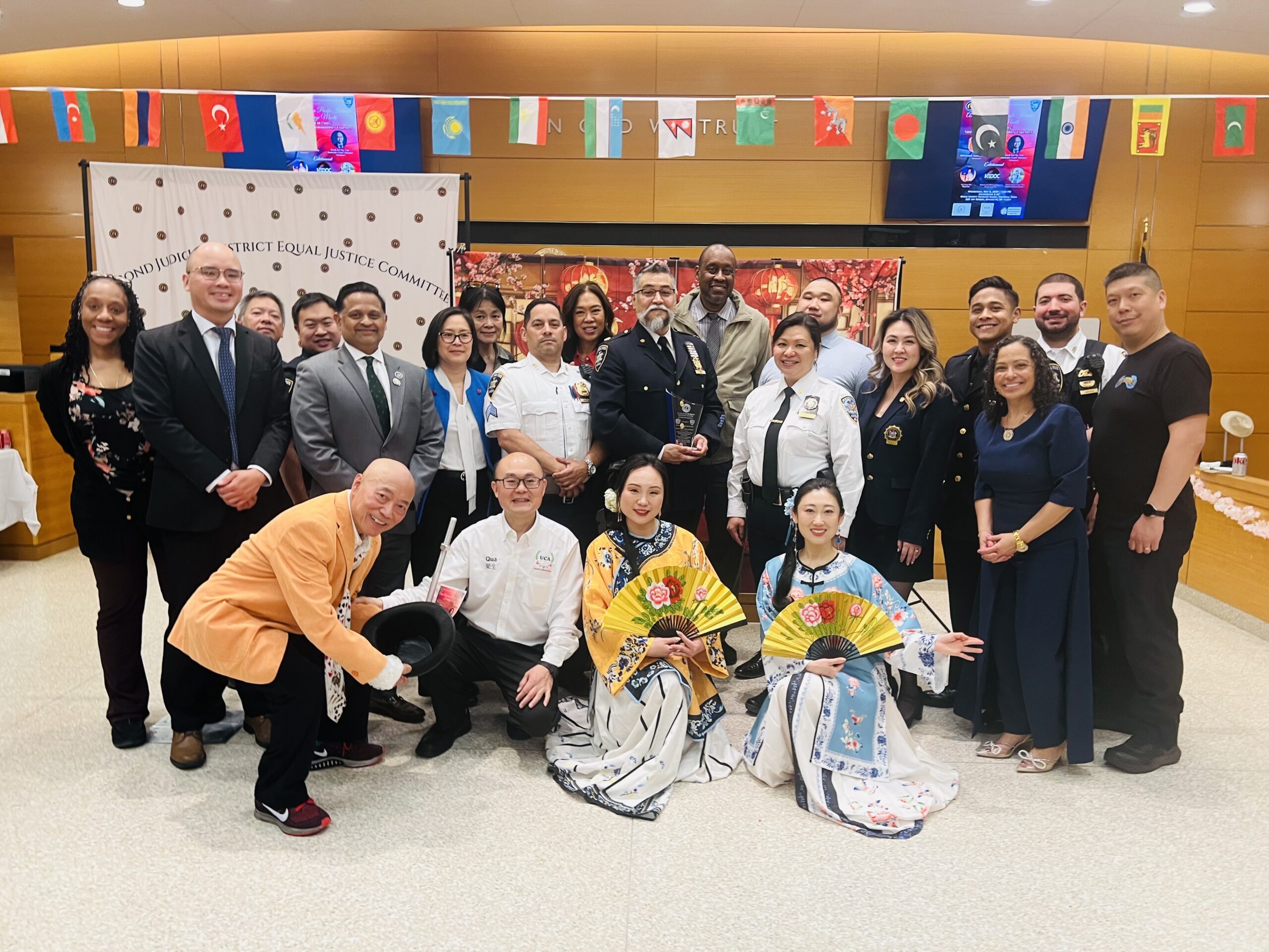 Hon. Joanne Quinones alongside the event’s honorees, participants and guests. Photo: Wayne Daren Schneiderman/Brooklyn Eagle