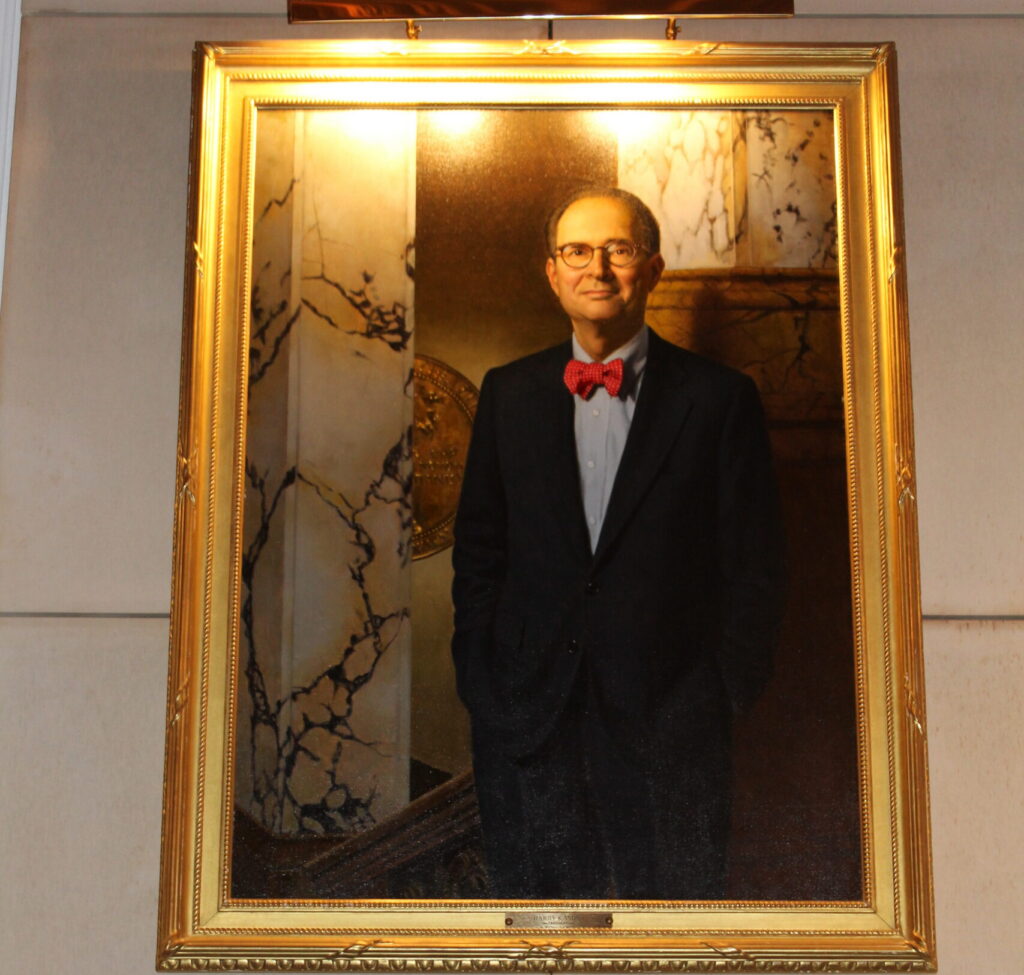 Official portrait of Hon. Barry Kamins as president of the New York City Bar Association, founded 1870. Kamins was the only lawyer based in the outer boroughs ever elected as president. Photo: Owen Lavine/Brooklyn Eagle