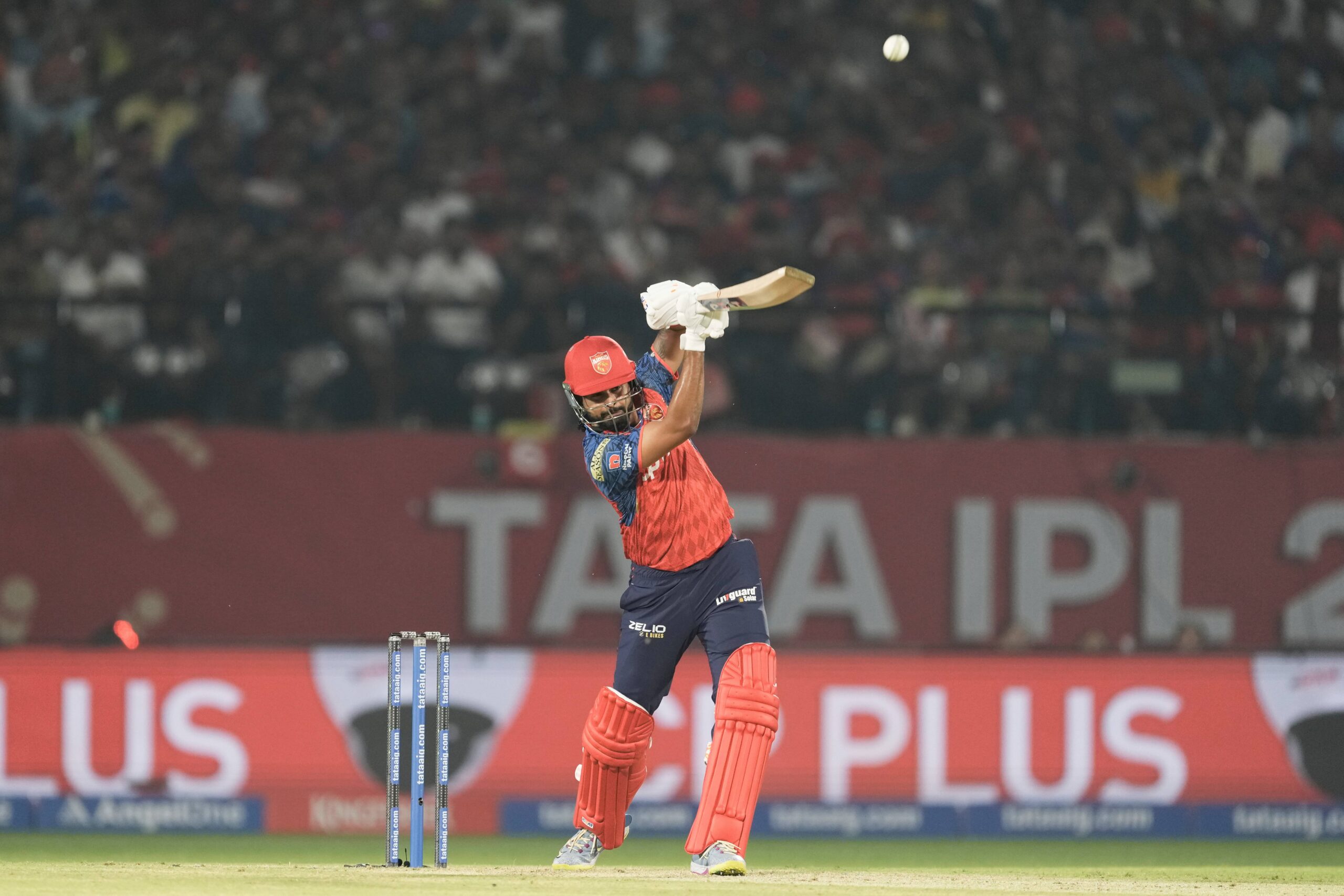 Punjab Kings' captain Shreyas Iyer plays a shot during the Indian Premier League cricket match between Delhi Capitals and Punjab Kings in Dharamshala, India, Monday, May 11, 2026. Photo: Ashwini Bhatia/AP