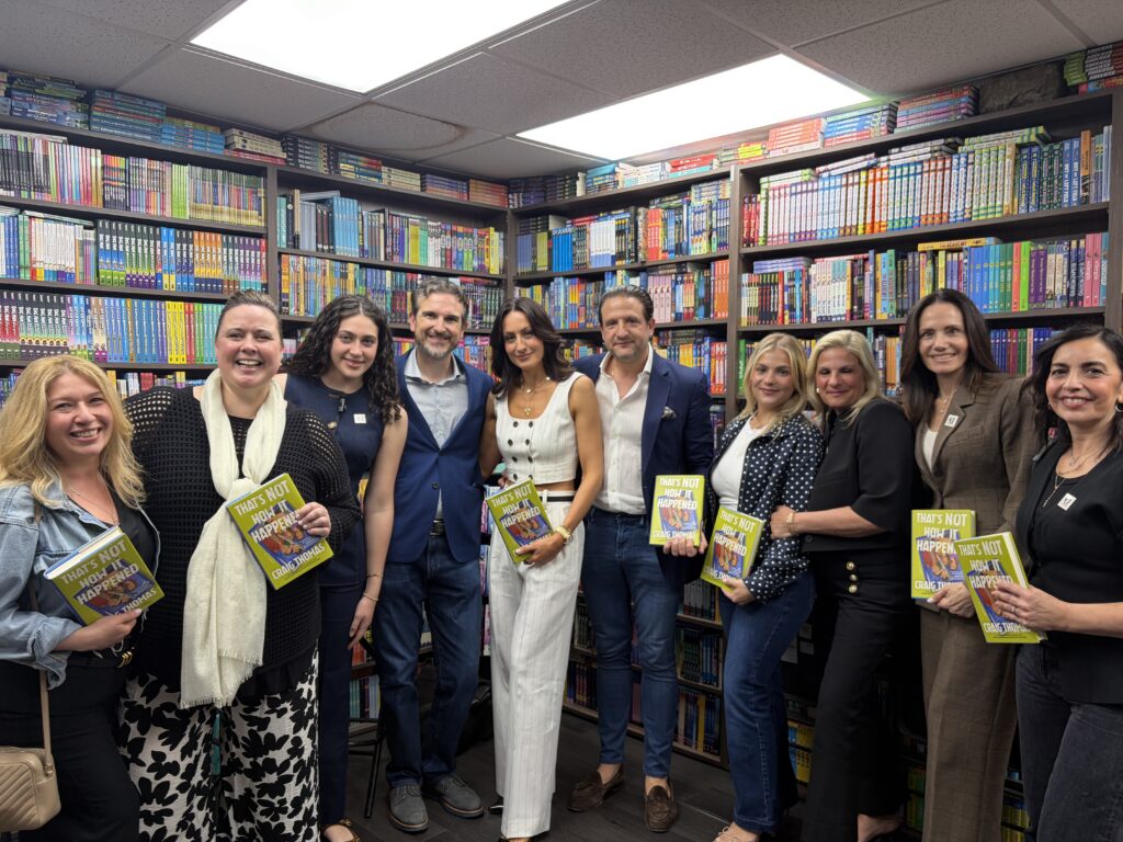 Staff and friends of the AGF Fund and Craig Thomas come out to support his new book. Photo: Moira Weinstein/Brooklyn Eagle