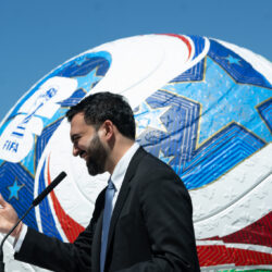 New York City Mayor Zohran Mamdani at an April 27 FIFA World Cup announcement. Photo: Michael Appleton/Mayoral Photography Office